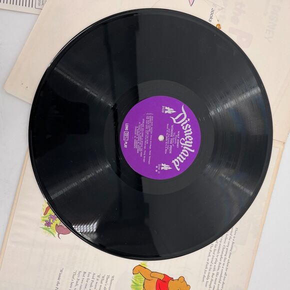 Walt Disney Winnie The Pooh And The Honey Tree Vinyl LP Record Album & Book 1965 - Picture 6 of 12